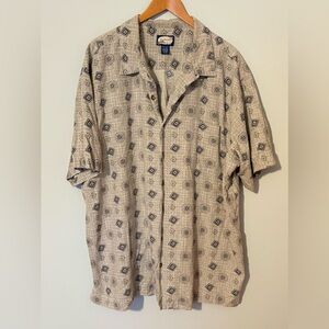 Island Blue Mens Button Up 3XLT